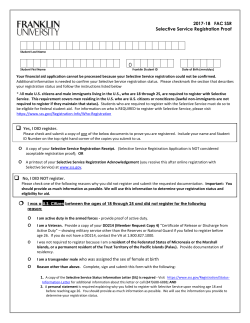 2017-18 FAC SSR Selective Service Registration Proof o I am a