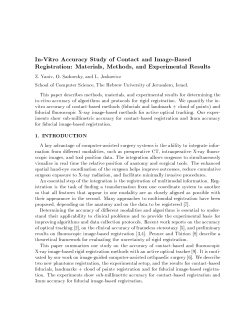 In-Vitro Accuracy Study of Contact and Image