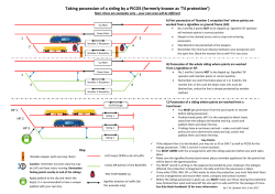 Taking possession of a siding by a PICOS (formerly known as `T4