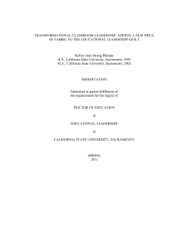 curriculum vitae - California State University