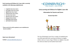 Is my 2 year old eligible?