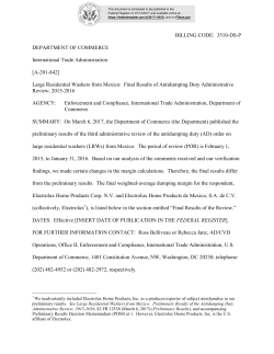 3510-DS-P DEPARTMENT OF COMMERCE International