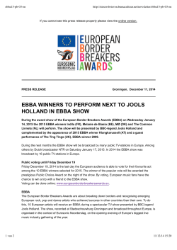 ebba winners to perform next to jools holland in ebba show