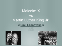 Malcolm X vs Martin Luther King Jr.