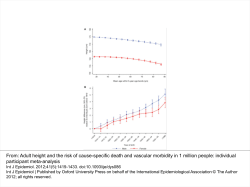 Adult height and the risk of cause