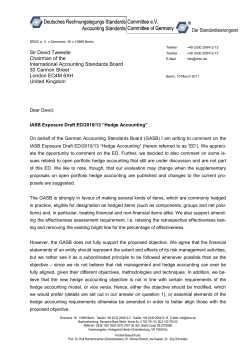 GASB on IASB ED/2010/13 Hedge Accounting