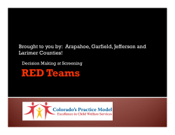 RED TEAM - University of Colorado Denver