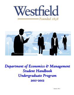 Student Handbook - Westfield State University: Department of