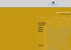 Money growth and inflation - European Central Bank