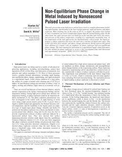 Non-Equilibrium Phase Change in Metal Induced by Nanosecond