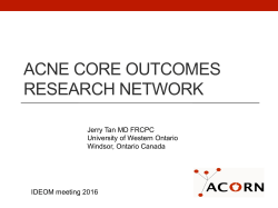 ACORN - International Dermatology Outcome Measurers