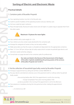 Practical details - Bruxelles