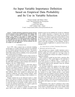 An Input Variable Importance Definition based on
