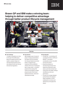 Brawn GP and IBM make a winning team: helping to deliver