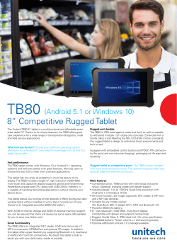 8&rdquo; Competitive Rugged Tablet
