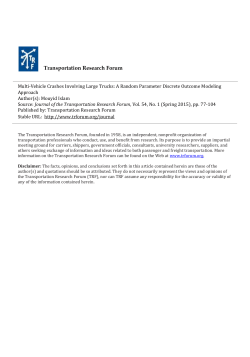 Multi-Vehicle Crashes Involving Large Trucks: A Random Parameter