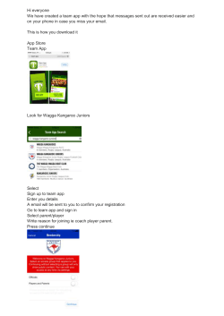 Team App Instructions