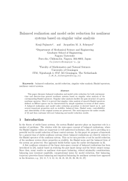 Balanced realization and model order reduction for nonlinear