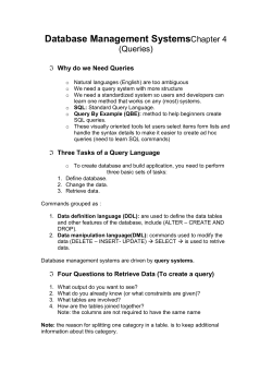 Database Management Systems