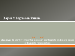 Chapter 9: regression wisdom