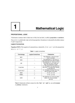 Mathematical Logic - New Age International