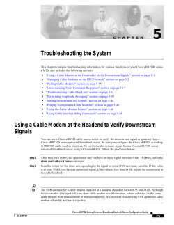 Chapter 5: Troubleshooting the System