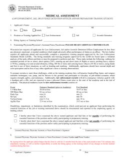 Medical Assessment Form (DJ-LE-332)