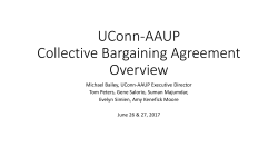 UConn-AAUP Collective Bargaining Agreement Overview