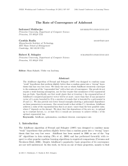 The Rate of Convergence of Adaboost
