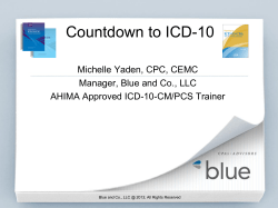 Countdown to ICD-10