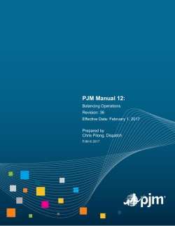 PJM Manual