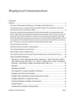 Electrical properties of the ECM