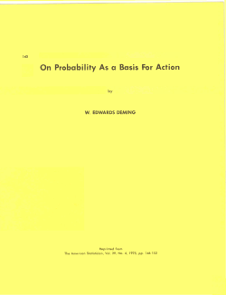 On Probability As a Basis For Action