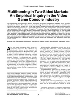 Multihoming in Two-Sided Markets: An Empirical Inquiry in the Video