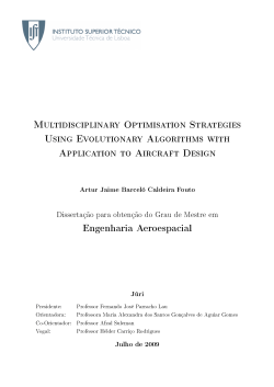 Multidisciplinary Optimisation Strategies Using Evolutionary