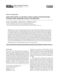 rapid processing of archival tissue samples for