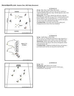 ACTIVITY #1 Set up: Ship, Shore, Sand