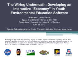 F-2 James Vancel - Arizona Space Grant Consortium