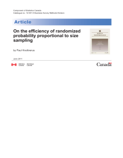 On the efficiency of randomized probability proportional to size