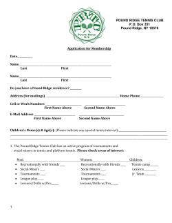 our Application for Membership