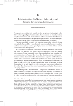 Its Nature, Reflexivity, and Relation to Common Knowledge