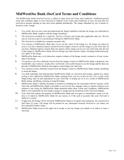 MidWestOne Bank OneCard Terms and Conditions