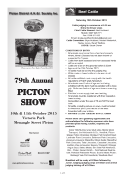 Cattle Section 2015
