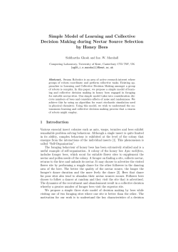 Simple Model of Learning and Collective Decision Making during
