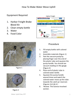 How To Make Water Move Uphill Equipment Required