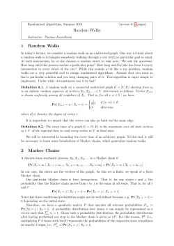 June 20, Random Walks