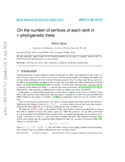 On the number of vertices of each rank in k