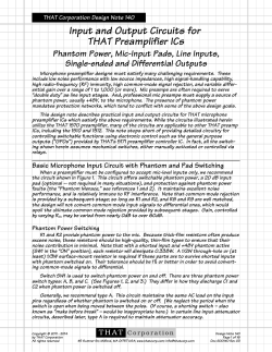 THAT Corporation Design Note 140