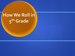 5th Grade Expectations