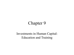 chapter 9 investments in human capital